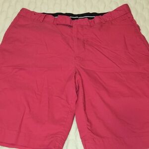 Ralph Lauren Men's Flat Front Shorts Solid Hot Pink Pockets Size 34